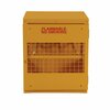 Vestil Yellow Cylinder Cabinet Horizontal 4 Cylinder Capacity CYL-H-4